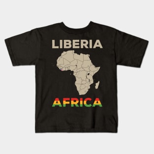 Liberia-Africa Kids T-Shirt